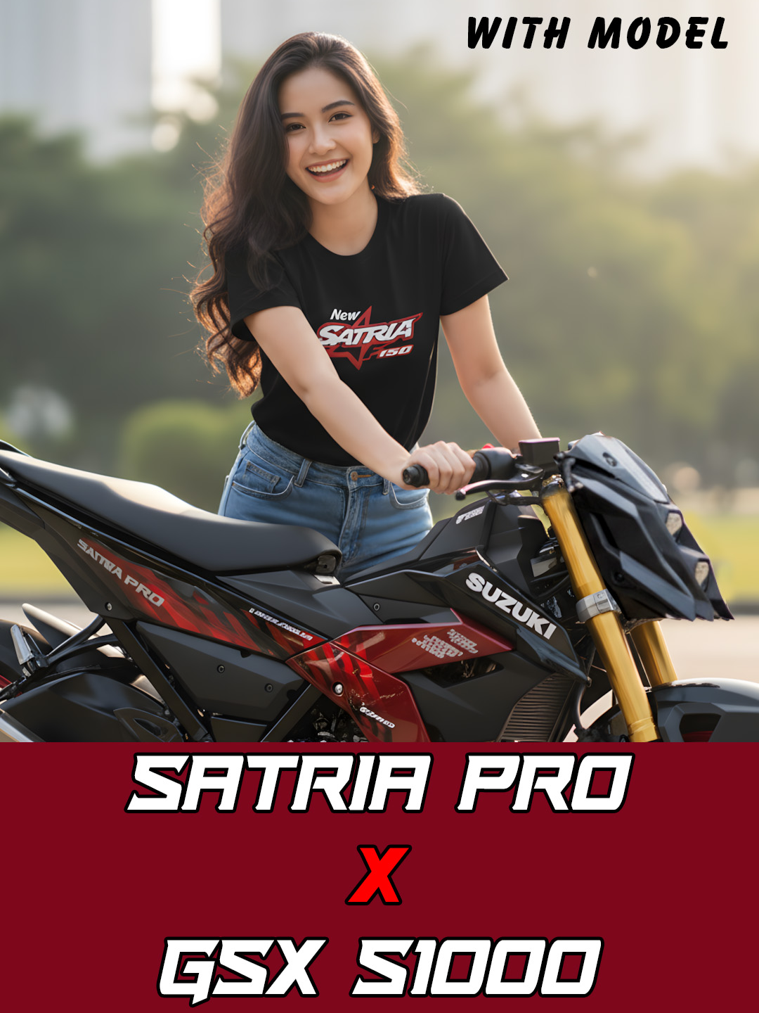 WITH MODEL - Mini Streetfighter! Satria F150 PRO Upgrade DNA GSX-S1000 #satriaf150 #gsxs1000
