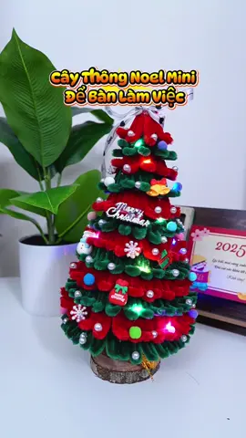 Cây thông noel mini kẽm nhung #giangsinh #noel #caythongnoel #caythongkemnhung 