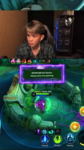 Skylar di challenge pake lancelot goldlane🥶 #mlbbcreatorbase #onicskylar #WinWithMLBB #MLBB 