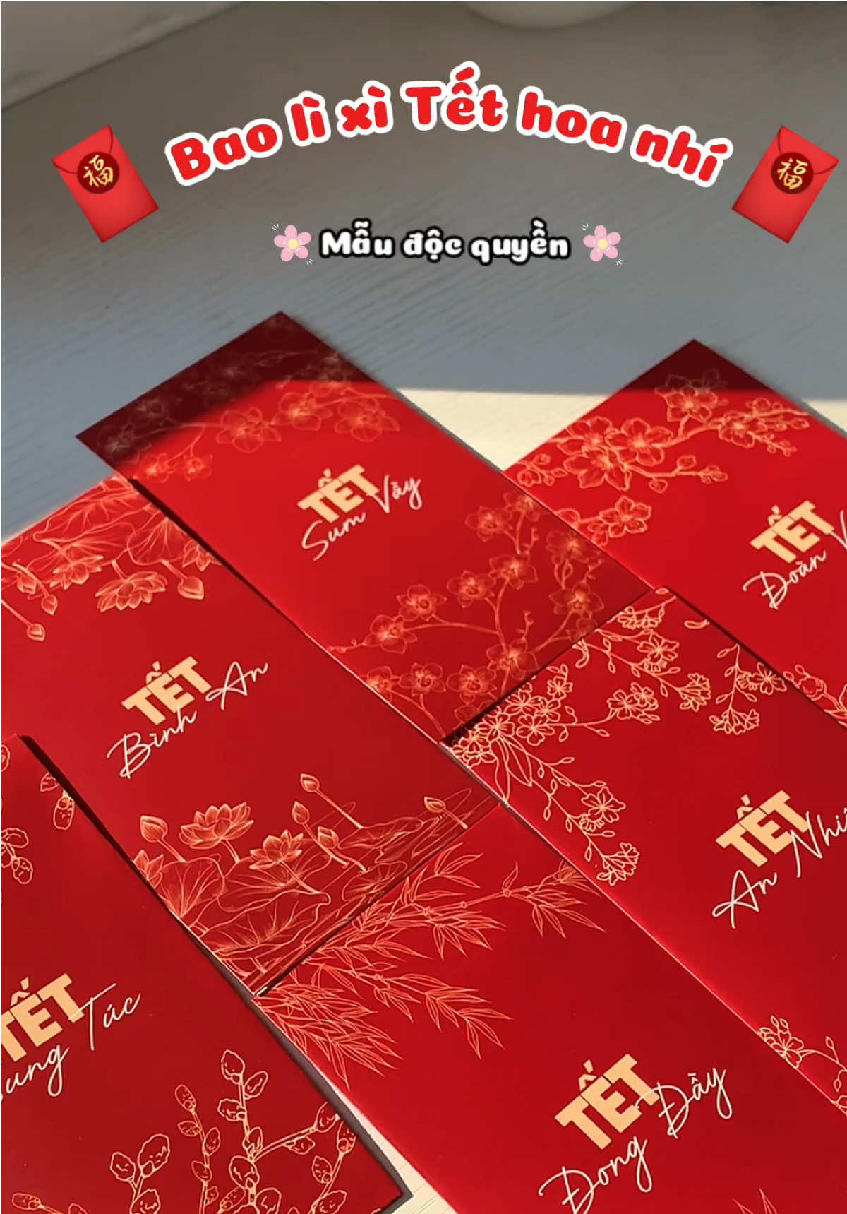 Thấy đỏ là thấy Tết 🧧 Bao lì xì đậm chất Tết Việt Nam 🧧 #tet2026 #baolixi #ladicare #baolixiladicare #tet2026🎆🧨  @Xoaiiuoilaiu 🥭 