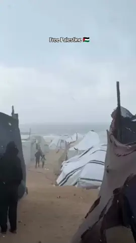Tenda tenda kami sudah tak mampu memberikan kehangatan bagi kami 🥺  #palestine #banjir #musimdingin #gaza #foryoupagе 