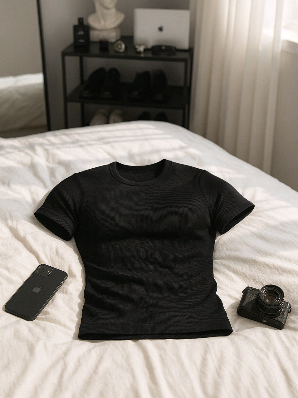 KNITTED FIT SHIRT HERE💪🔥 #knittedshirt #fittedshirt #compresionshirt #gymshirt #fyp 