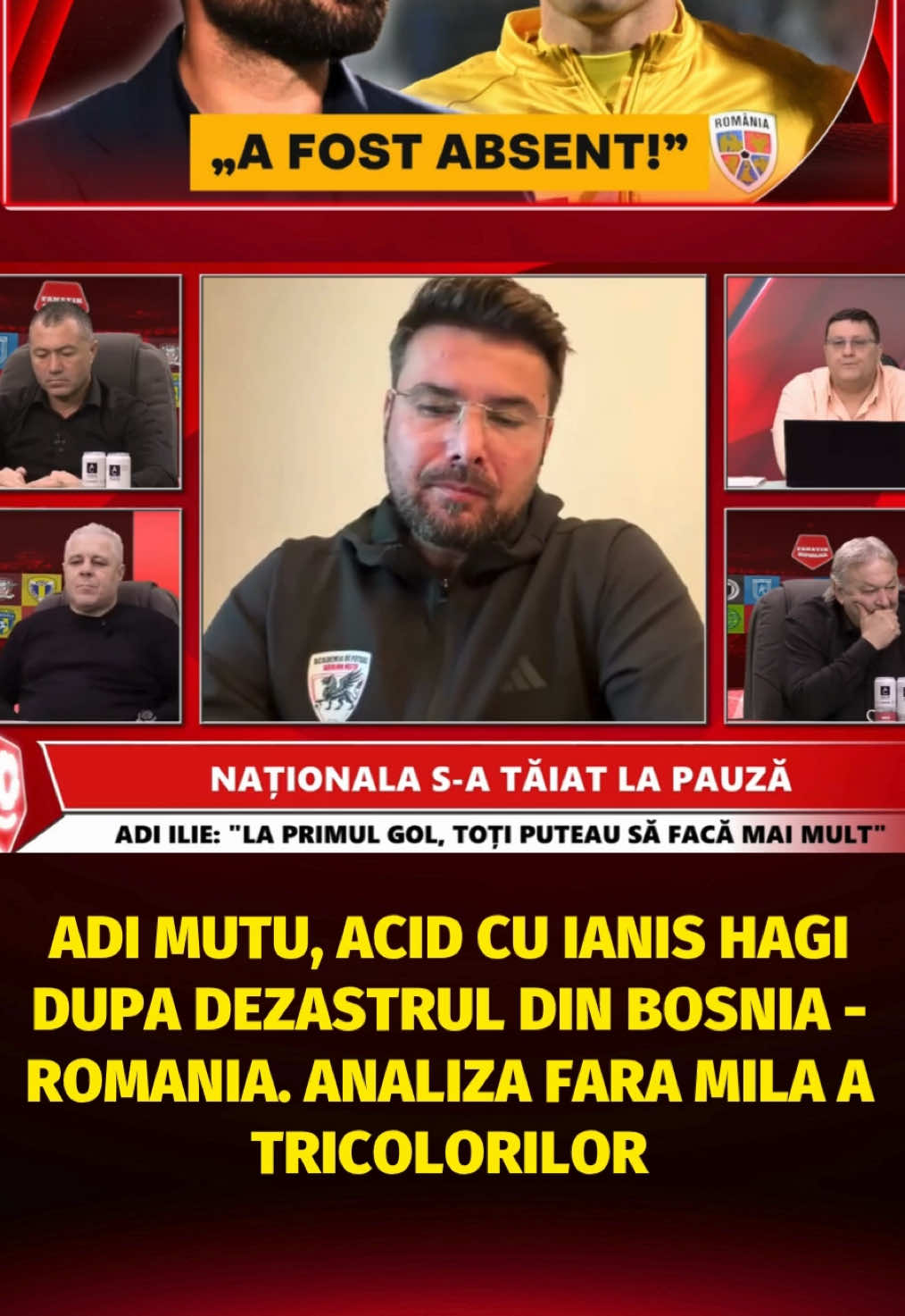 Adi Mutu, ACID cu Ianis Hagi dupa DEZASTRUL din Bosnia - Romania. ANALIZA FARA MILA a tricolorilor!  #fanatik #superliga #Romania #Bosnia #mutu  🔔FOLLOW!  💬Lasa un comentariu!  👍Like & Share!  🔥Exclusivitati si declaratii tari pe FANATIK.RO! Link in bio!  