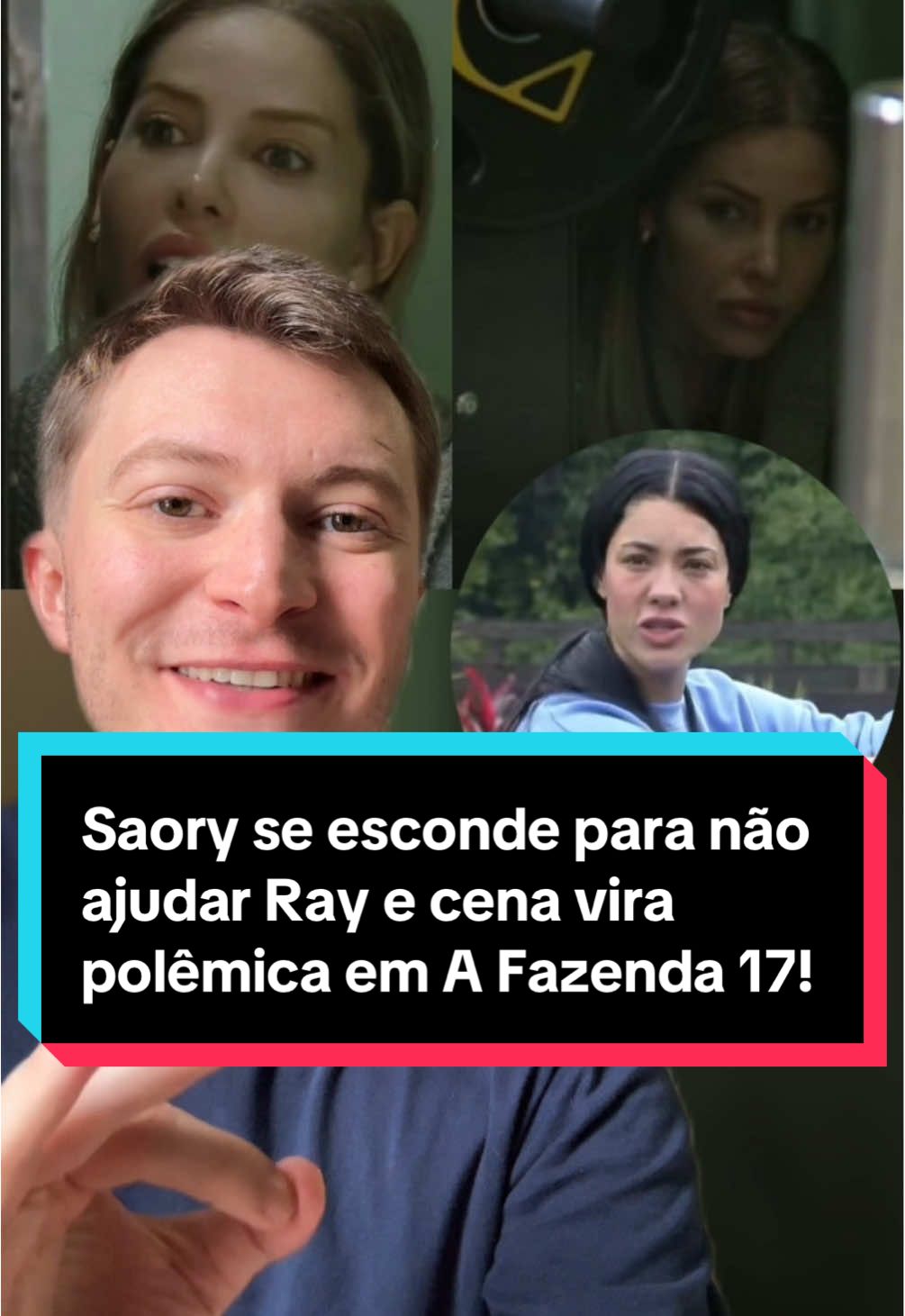 Saory se esconde de Ray em A Fazenda 17 e cena vira polêmica! #afazenda17 #noticias #afazenda #fofoca 