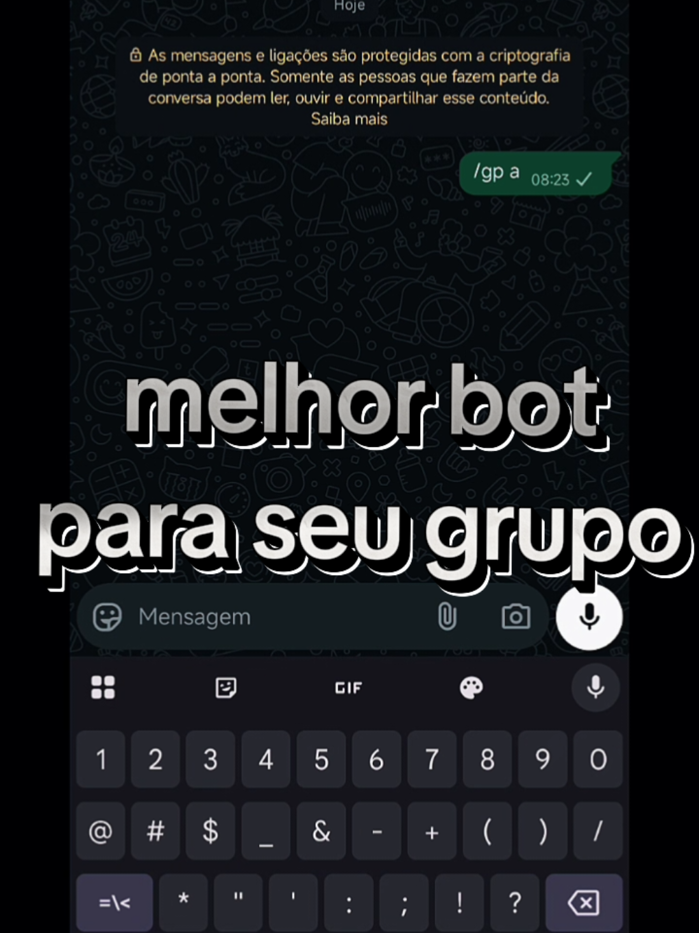 bot para grupo de whatsapp #bot #whatsapp 