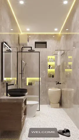 desain kamar mandi 1.5x2.5m #kamarmandi #desainrumah #interiordesign 