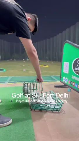 Players cafe at Romit Bose Golf Academy at Siri fort  Golf Open is from 6am -9pm on all days.  The Players Cafe is open from 6am upto 1am at night.  Mondays closed #golf #golfacademy #golflife #golfrange #golfcoach 