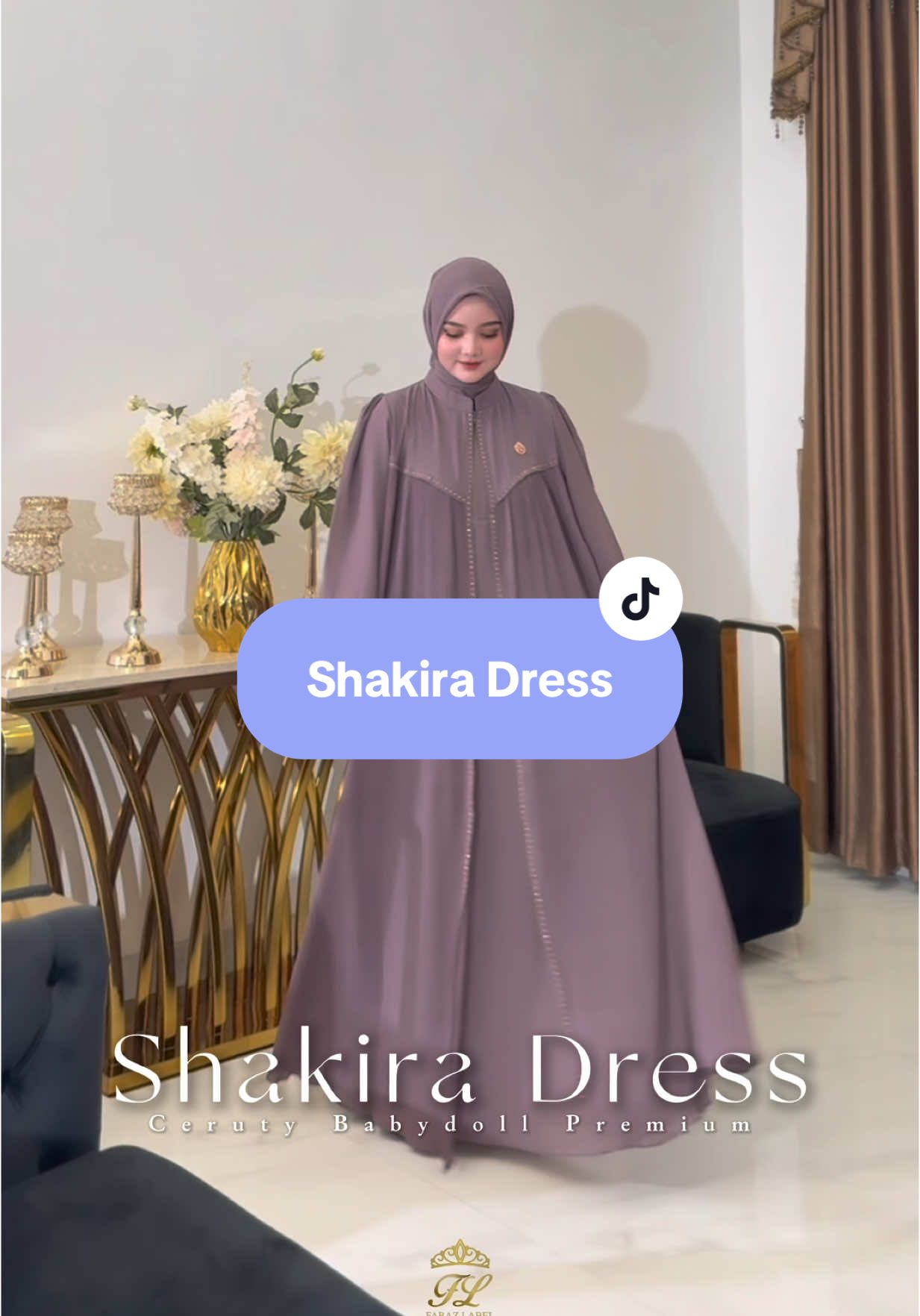 Shakira Dress Launching Senin, 17 November jam 12.00 hanya di Live kita!! #farazlabel #fyp #fypシ゚viral🖤tiktok #gamislebaran2026 #dresslebaran 