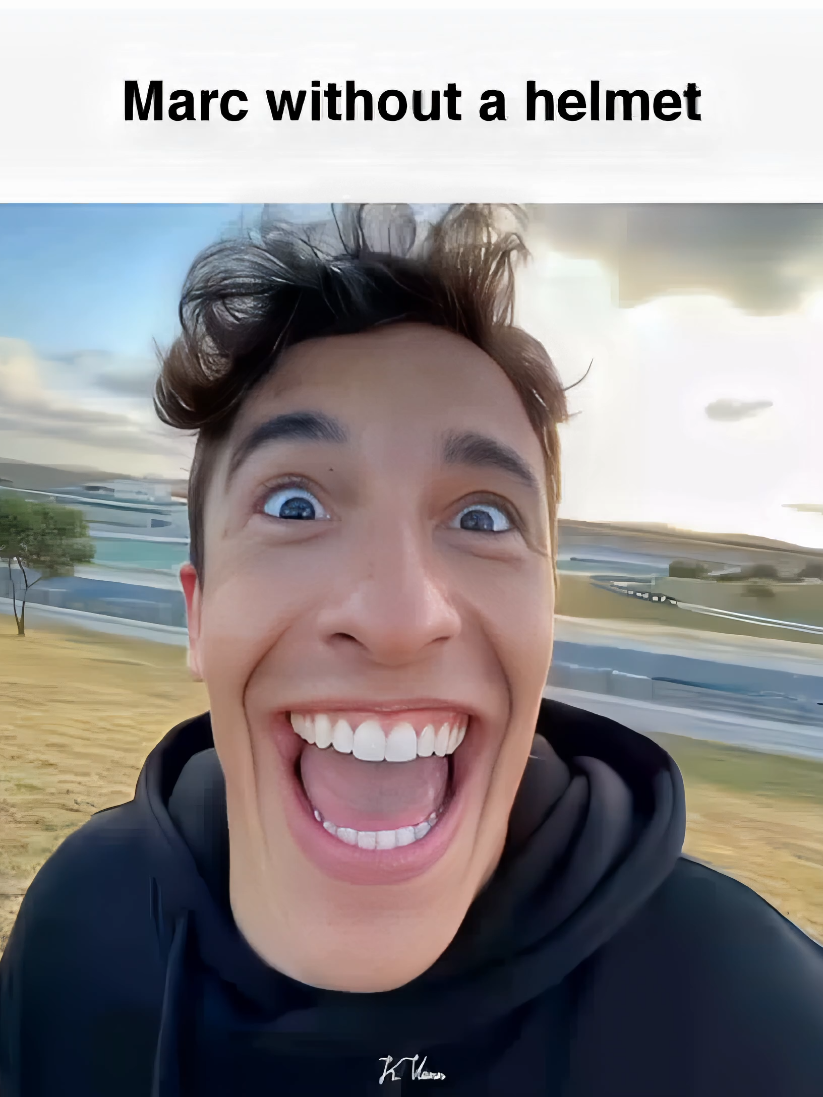 Marc with Helmet 😈. #motogp #marcmarquez #mm93 #93 #babyalien #weare93 #ducati #corse #edit #trend #redbull