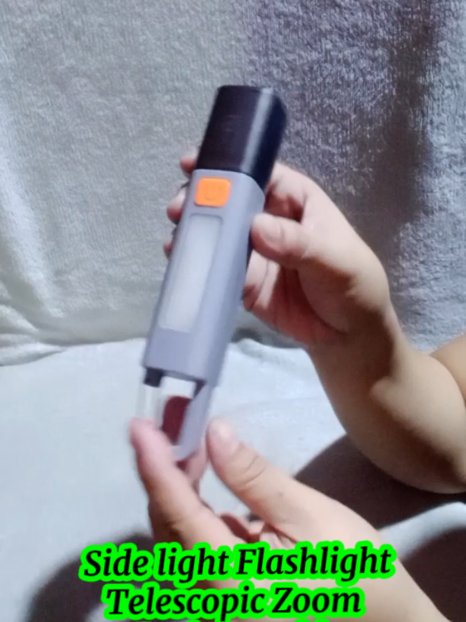 ​Ito ay isang SUPER BRIGHT FLASHLIGHT na may 2025 new upgrade at malakas na ilaw. Mayroon itong mga feature tulad ng Side Light, Telescopic Zoom, at Hook Design para madaling gamitin at isabit. Ito ay Type-C rechargeable at IPX7 waterproof kaya mainam para sa outdoor activities, emergencies, at pang-araw-araw na gamit. ​🏷️ 4 Hashtags ​#SuperBrightFlashlight  ​#RechargeableFlashlight  ​#TelescopicZoom  ​#IPX7Waterproof 