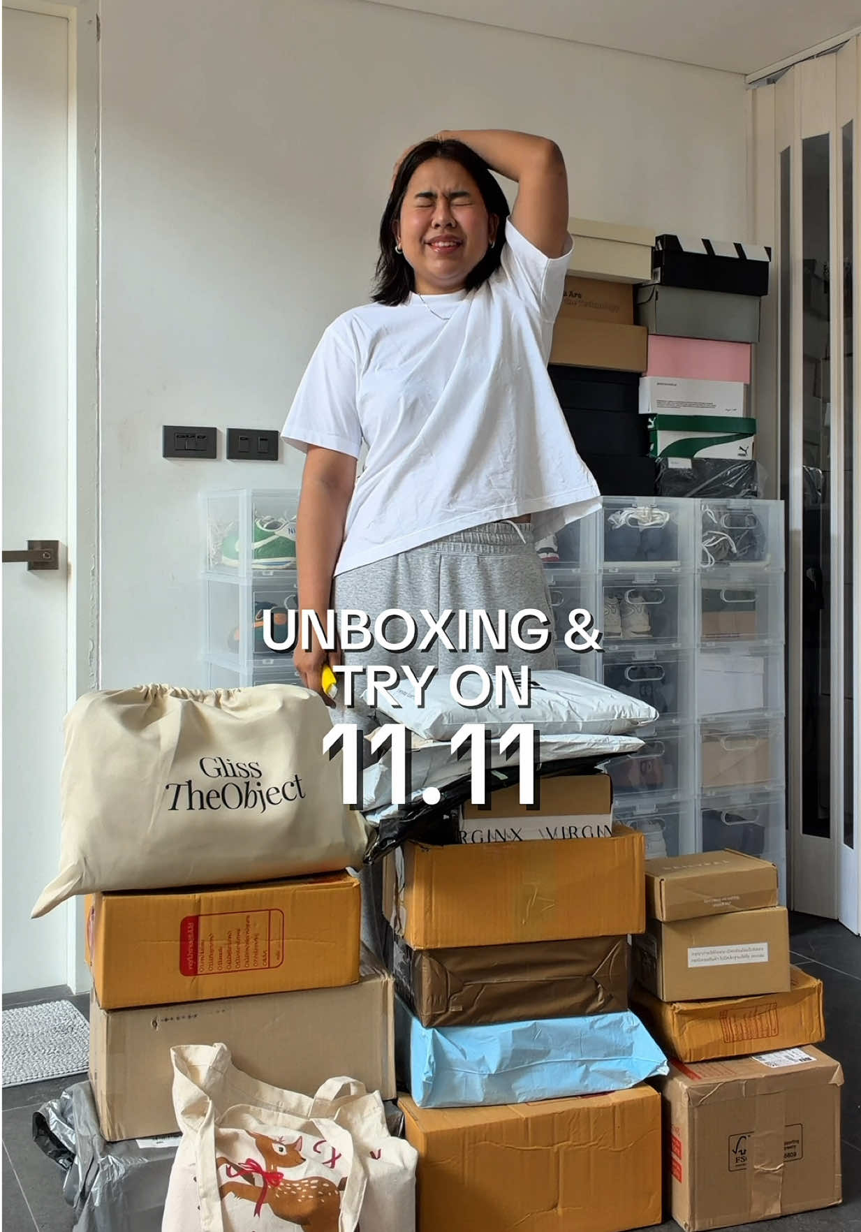 unboxing & try on 11.11 ชอบทุกตัว!!!! ดูไม่ทันกดหยุด อยากดูอันไหนเพิ่มเม้นจ้า #unboxing #unboxingvideo #tryonhaul #TikTokFashion #คลาสแฟชั่น 
