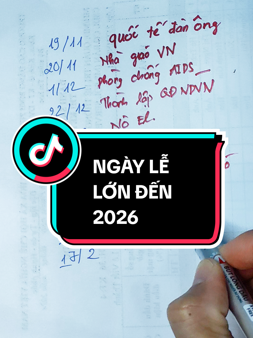Những ngày lễ còn lại trước khi đón tết nguyên đán 2026. #thaygiaothanthien #tet2026 #tetnguyendan #tet2026caitetdoanvien #tet @Thầy Giáo Thân Thiện 