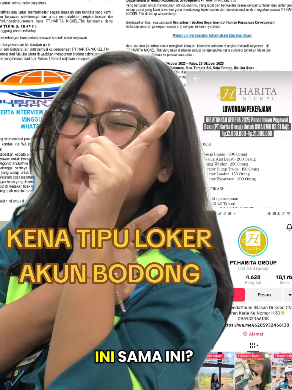 please pinter pinter yah guys kalau mau melamar kerjaan, kalau sudah minta uang kayak gini. pasti udah penipuan. LOKER YANG ASLI TIDAK DIPUNGGUT BIAYA #lokerhoax #pikirduakali  #lokertambang #fyp  #haritanikkelsiteobi 