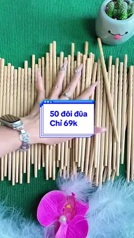 50 đôi đũa chỉ 69k. Quá rẻ qua tiện. #duaancom #duatre #giadungnhabep #taphoatieuthu 