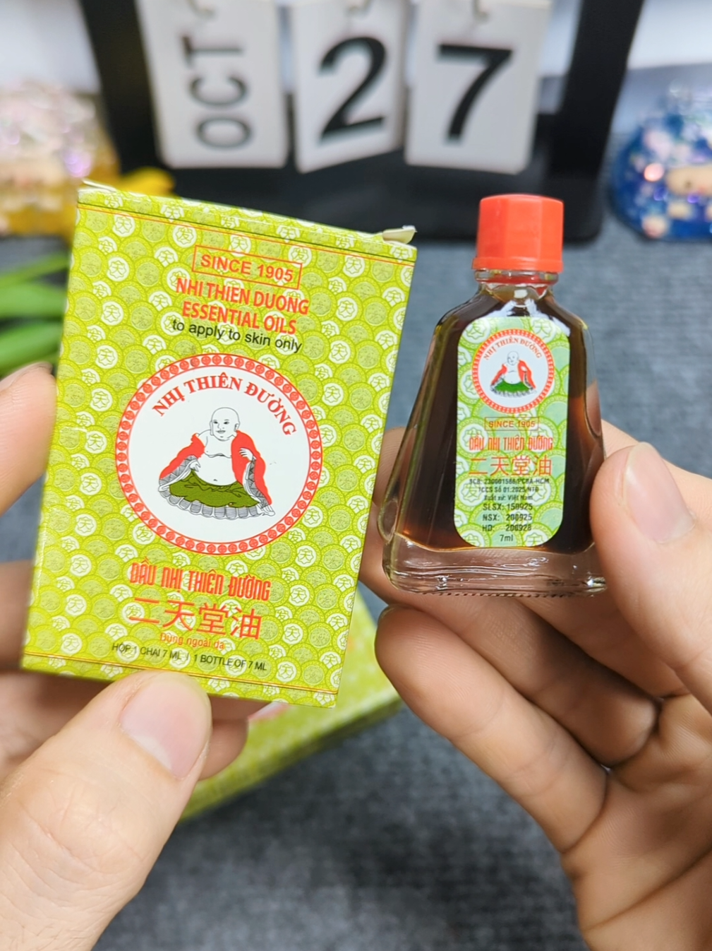 Dầu Nhị Thiên Đường Hỗ Trợ Cảm Mạo, Phong Hàn, Sổ Mũi (chai 7ml) #daunhithienduong #tranchamchi #xuhuong 