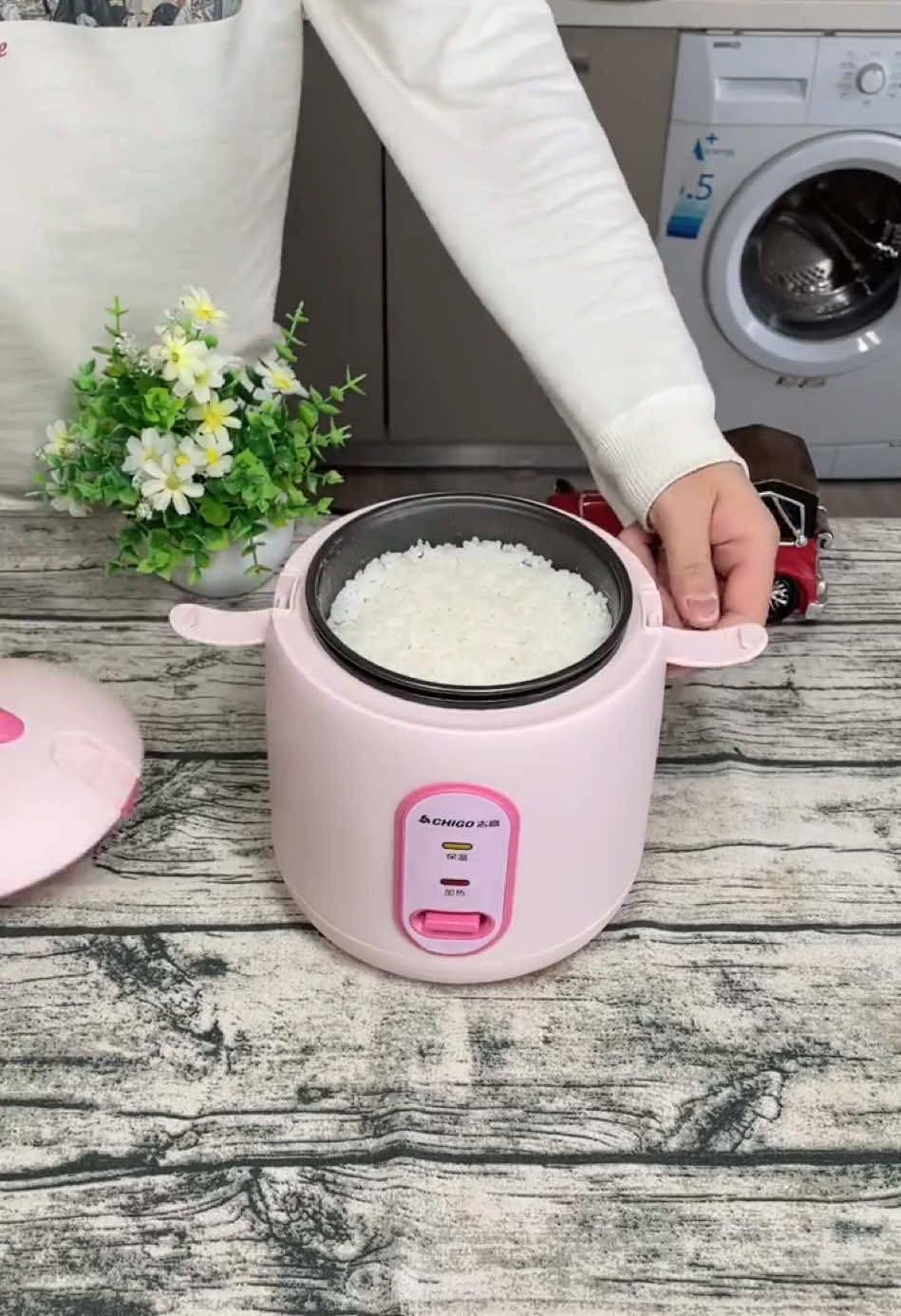 Nồi cơm điện mini nhỏ gọn dễ thương #dogiadung #dodungnhabep #xh #cuahanggiadung247bn #noicomdienmini 