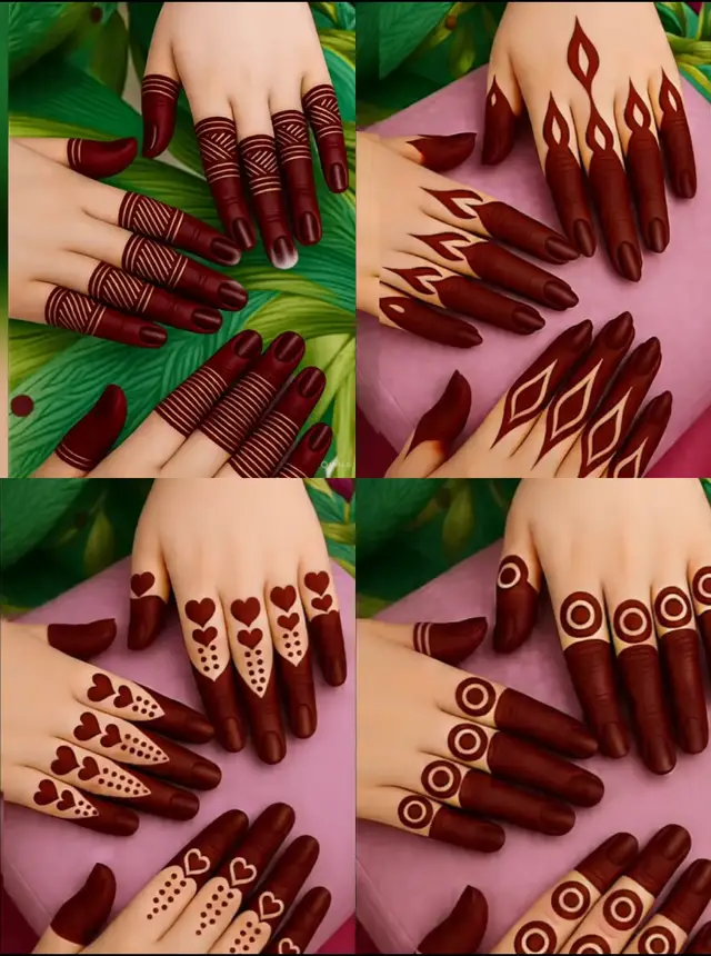finger mehndi designs 😍 ✨️  latest finger mehndi  #FingerMehndi2025 #SimpleMehndiDesign #creatorsearchinsights #foryoupage #sportsOnTikTok 