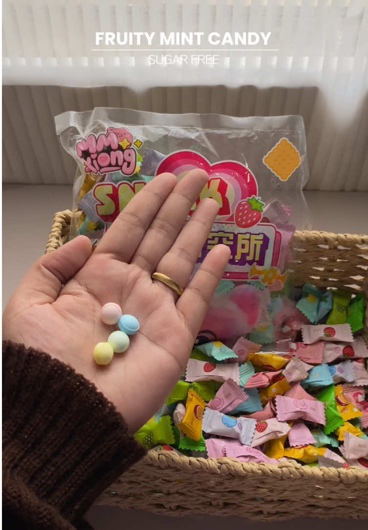 Fruity Mint candy  na ang refreshing pa Nya sa bibig at ang sasarap ng flavor talagang Lasang lasa mo talaga sya !!  #fruitymintcandy #mintcandy #sugarfreecandy #freshbreath #candy #trendingcandy #fyp 