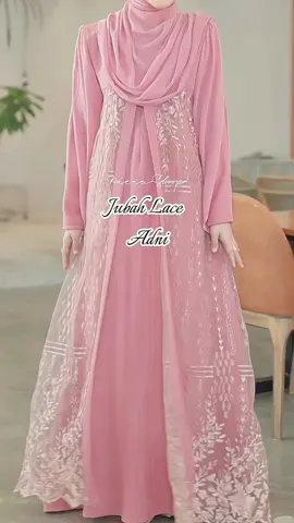 Jubah Lace Muslimah Adni in Dusty Rose✨ #jubah #jubahmuslimah #jubahviral #jubahlace #fyp 