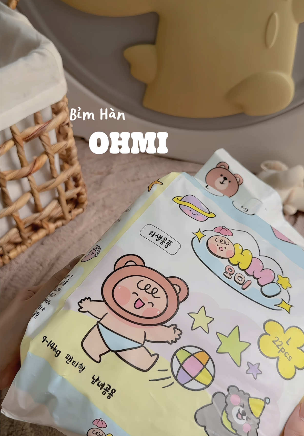 Bỉm Hàn vừa xinh xắn, mềm mịn dùng ưng gì đâu á  #bimohmi #bimtoandien #bimhanquoc #5chungnhan1niemtin #xuhuong 