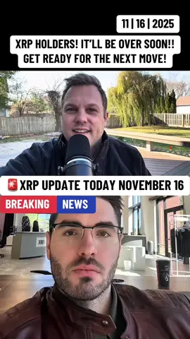 Most important XRP video you will ever watch | November 16, 2025 XRP HOLDERS! IT’LL BE OVER SOON!! GET READY FOR THE NEXT MOVE! Don’t keep your XRP or any of your crypto assets on exchanges — they’re no longer safe after the recent crash. Protect your assets before it’s too late. Move your XRP / crypto assets to a secure wallet and take full control of your crypto. 🔐 DM me for guidance on how to properly secure it using the safest Web3 setup. #XRP  #cryptocurrency  #xrpnews  #xrpupdate  #viralnews 