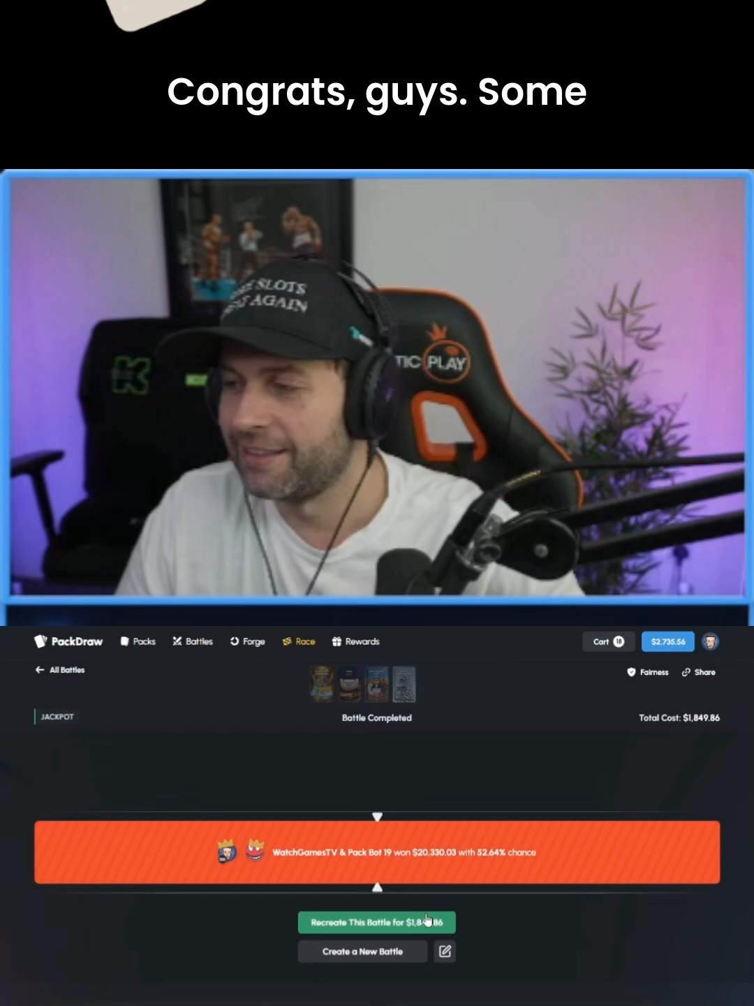 2 GOLDS LOCKED IN #WATCHGAMESTV #PACKDRAW