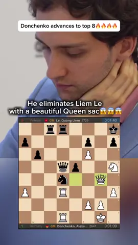 Alexander Donchenko advances to the quarterfinals after scoring an upset against Le Quang Liem! #FIDEWorldCup 🎥 FIDE