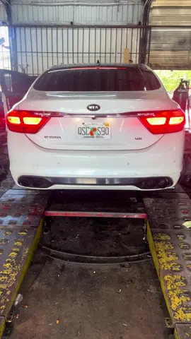 New carbon tips 👌🏽 #kia #k900 #straightpipe #cars #fypシ 