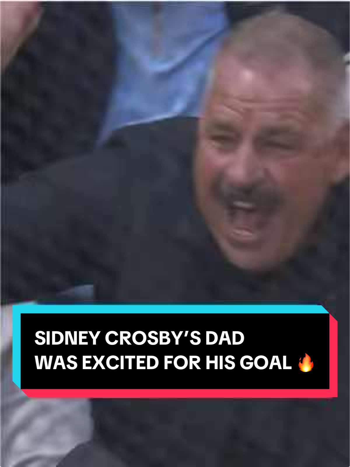 Crosby’s dad was hype for his goal 🥹 #NHL #NHLGlobalSeries #sports #PittsburghPenguins #SidneyCrosby 