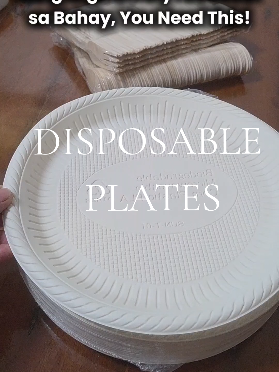 Part 284: No more sablay na paper plates! Eco-friendly plus matibay! #disposableplates #EcoFriendly #partyessentials  #kitchenfinds  #affordablefinds 