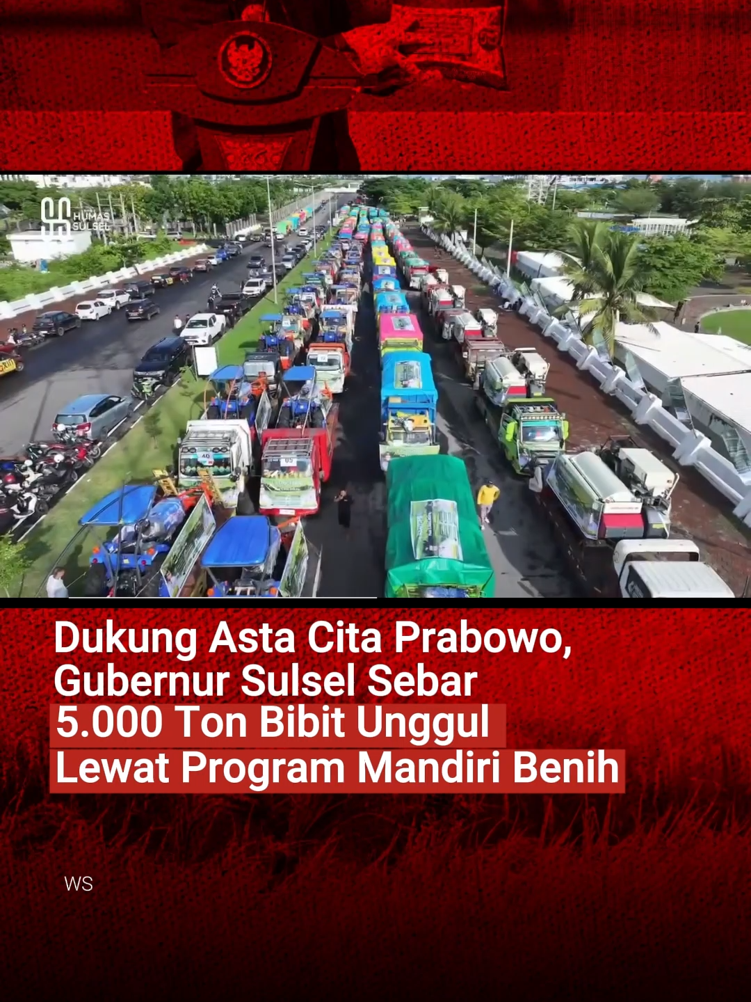 Sulsel Luncurkan Program Mandiri Benih 2025: Rp75 Miliar untuk 9.896 Kelompok Tani Gubernur Andi Sudirman Sulaiman merilis Program Mandiri Benih Padi Andalan 2025 di CPI Makassar. Sebanyak 5.000 ton benih padi unggul akan ditanam di lahan 200 ribu hektare, didistribusikan menggunakan 300 truk ke seluruh kabupaten/kota di Sulsel. “Ini bentuk dukungan kami terhadap agenda swasembada pangan Presiden Prabowo,” ujar Andi Sudirman, yang menegaskan alokasi Rp75 miliar untuk benih serta Rp20 miliar untuk alat dan mesin pertanian. Program ini diharapkan meningkatkan produksi padi Sulsel 2025 menjadi 5,40 juta ton GKG—mengokohkan posisi Sulsel sebagai penyangga utama stok beras nasional. Bantuan tambahan berupa benih jagung, bibit kopi–durian, hingga alsintan juga ikut disalurkan. 📌 Ketahanan pangan dimulai dari daerah. Kolaborasi jadi kunci. 📖 Baca berita lengkap di inilah.com https://www.inilah.com/dukung-asta-cita-prabowo-gubernur-sulsel-sebar-5000-ton-bibit-unggul-lewat-program-mandiri-benih #inilahNews #InilahCom #TitikTengah #TitikCerah #Sulsel #AndiSudirman #Pertanian #SwasembadaPangan #BenihPadi #MBG #AstaCita #PertanianIndonesia #PetaniIndonesia #KetahananPangan #Beras #ProgramPemerintah #UpdateNews