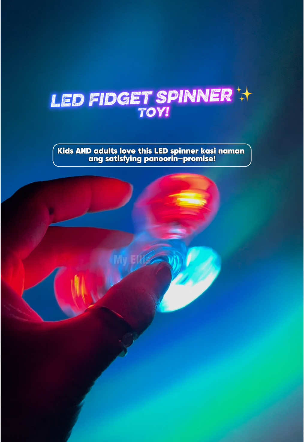 LED fidget spinner for kids & adults! Super bright lights, smooth spin, and perfect pang-stress relief. Great Christmas gift idea—budget friendly!” #FidgetSpinner #LEDFidget #KidstoysPH #StressRelieverPH #ChristmasGiftPH