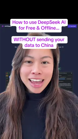 Fast simple way to use DeepSeek AI on your local computer for FREE and Offline, WITHOUT sending your data to their China servers. Go to LMStudio.AI and download the desktop app. Then you can run all the top open source models including DeepSeek and Llama. Check out the “System Requirements” page first to see if your computer can handle it! how do I run open source AI models like deepseek on my laptop or computer? How do I use deepseek and keep my data private? How do I switch from using ChatGPT to using deepseek for free on my computer? #ai #deepseek #lmstudio #llm #artificialintelligence