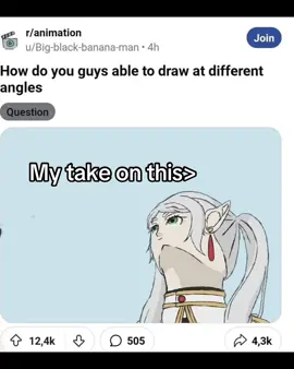 I’ve seen this multiple times on my social media feed so Imma try it, and the OP is not wrong, how’d you do complicated angles? Well a simple solution is ✨REFERENCE✨ #frieren #arttrend #artistsoftiktok #digitalart #speedpaint 