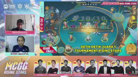 DETIK DETIK SKANDOMINC JUARA 1 DI FINAL TOURNAMENT MAGIC CHESS RISING STAR KETEMU EVOS @MCGG ID  #SynergyMasterChallenge #MCGG #MCGG #MCGGIDCreators #MagicChessGoGo 