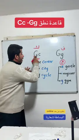 قاعدة نطق حرف ال gو ال c #احمدالاقرع_لتعليم_اللغة_الانجليزية #احمد_الاقرع #reading #تعليم_اللغة_الانجليزية #english #مدخل 