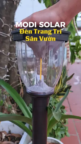 Đèn trang trí sân vườn sử dụng pin năng lượng mặt trời MODI SOLAR #dentrangtringoaitroi #dentrangtrisanvuon #modisolar 