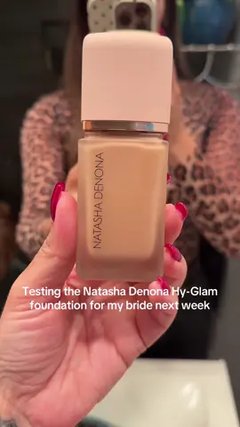I usually use @Lancôme Teint Idole on brides but wanted to test @Natasha Denona since I love her concealer so much. MUA’s what do you love for brides? #mua #bridalmakeup #makeupartist #review #natashadenona 