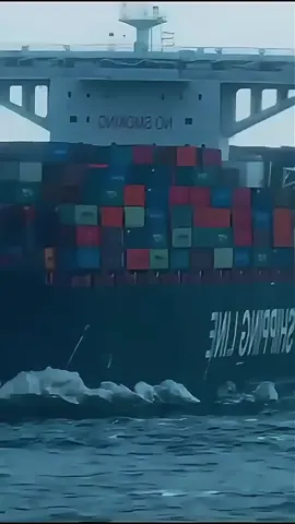 Motivo que os containers de carga não caem do navio 
