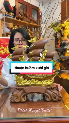 Tượng Thuyền thuận buồm xuôi gió #xuhuong #tiktokshop #nguyetviettel #phongthuy #decornhadep 