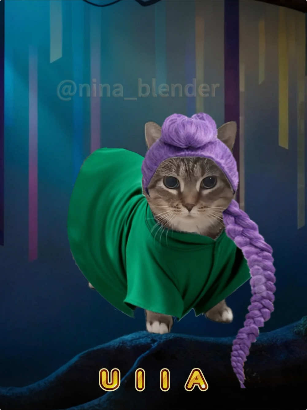 💛GOLDEN - UIA Cat Cover Lyric Vide #kpopdemonhunters #golden #oiiaiiooiiai #lyrics #cat @oiiacat_ethel 