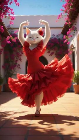 Kitty Flamenco Dance 5 - #catlovers #flamenco #Catdance #viral