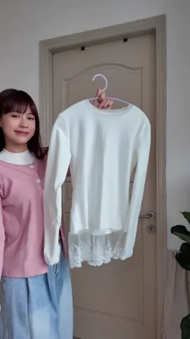 Áo giữ nhiệt điệu điệu kiểu này mặc với sweater cũng xinh lắm nhaaaa #pingdiary 