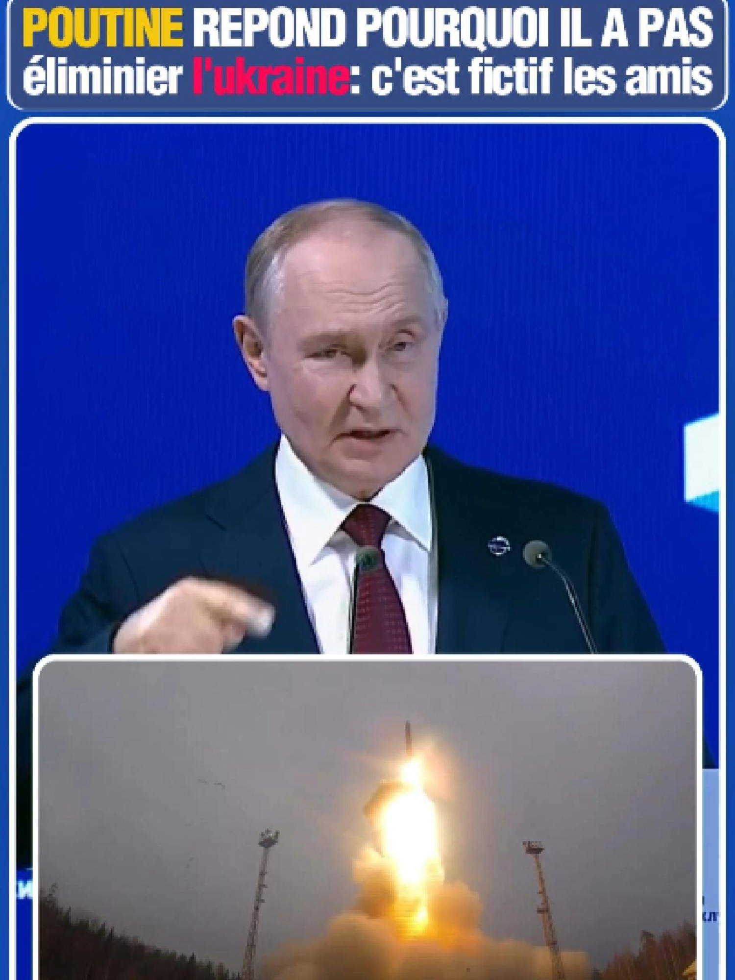 Poutine repond pourquoi il a ecraser l'ukraine depuis  2 ans de guerre, car c'est un peuple frere et son objectif est de l'eloigner de l'OTAN. #poutine #putin #geopolitique #geopolitics #francetiktok