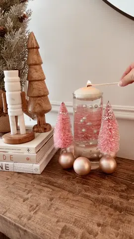 DIY floating candle #DIY #christmas #christmasdiy #pinkchristmas #onthisday 