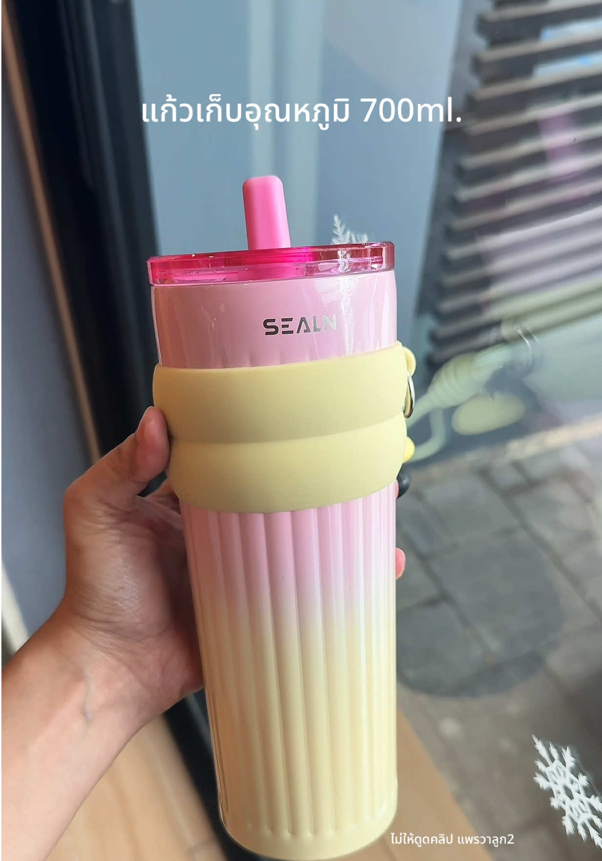 แก้วเคลือบเซรามิค 700ml สีทูโทน น่ารักๆ #แก้วเซรามิค #แก้วเก็บความเย็น #แก้วเก็บอุณหภูมิ #แก้วขนาด700ml #แก้วsealn 