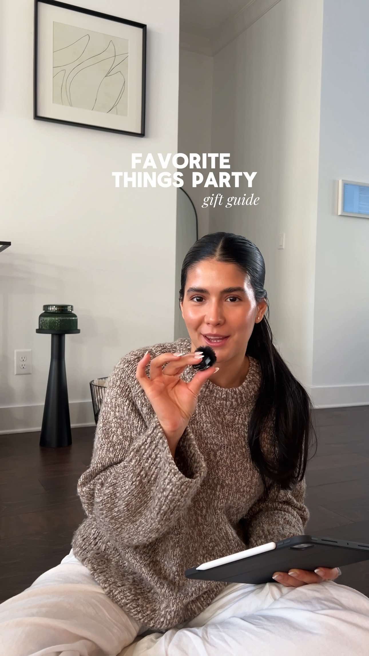 here are some *gift ideas* to bring to your next Favorite Things or White Elephant Party 🤭✨ had such a hard time deciding what to pick!  PRODUCTS MENTIONED (🔗 in my ShopMy and @Amazon SF):   Under $25: @Anthropologie Icon Juice Glass  @The Laundress Fabric Spray in Classic @Glow Recipe Glass Balm @rhode skin Peptide Lip Treatment @Summer Fridays Lip Butter Balm @Dae Hair Cactus Fruit Taming Wand  @Graza Drizzle & Sizzle gift set  @Maldon Salt Flakes   $25 to $35: @ The Laundress Signature Detergent in Classic @Glow Beauty Hair Detangling Brush @Anastasia Beverly Hills Brow Freeze Gel @LOCCITANE Shower Oil @THE OUAI Hand Wash, Hand Lotion, Scalp & Body Scrub    $35 to $50:  @Emi Jay Big Effin Clip @SALT & STONE Body Wash in Santal & Vetiver @Kiehl's Since 1851 Better Screen SPF, Crème de Corps lotion & body butter  @Josie Maran Body Butter in Always Nude @dedcool Dedtergent & Room Spray in Xtra Milk @capri BLUE Fir & Firewood Candle  @llbean Boat & Tote  $50 and up: @Thirty Years Mini Drift Tote  @ L’Occitane Supple Skin Oil #favoritethingsparty #favoritethings #giftideas #giftideasforher #giftguide 