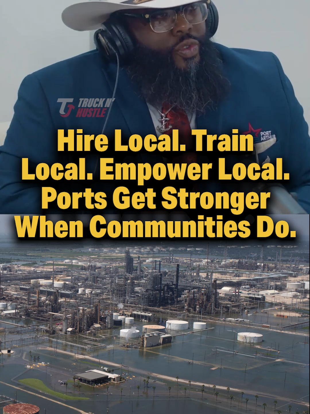 Ports don’t change because someone “promises” growth… They change when LOCAL PEOPLE rebuild them. ⚓💼 Port Arthur is proving it — buying buildings, supporting new businesses, hiring local, and investing $92M into the city’s future. 🎥 Full Episode w/ Martin Randolph: 👉 https://www.youtube.com/watch?v=cvgUKIkNxIM Follow @trucknhustle 🎧 Listen to the podcast — Truck N’ Hustle everywhere #PortArthur #LogisticsTok #SupplyChain #EconomicDevelopment #PortExpansion #CommunityBuilding #TruckNHustle