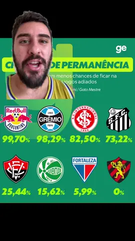 Santos tem 73% de chances de não ser rebaixado após vitória contra o Palmeiras #futebolnotiktok #tiktokesportes #santos 