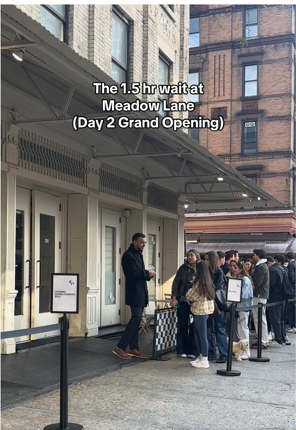 Add ur wait times + reviews link in bio #meadowlane #tribeca #nycfood #thingstodoinnyc #grandopening @Brokeback Contessa 